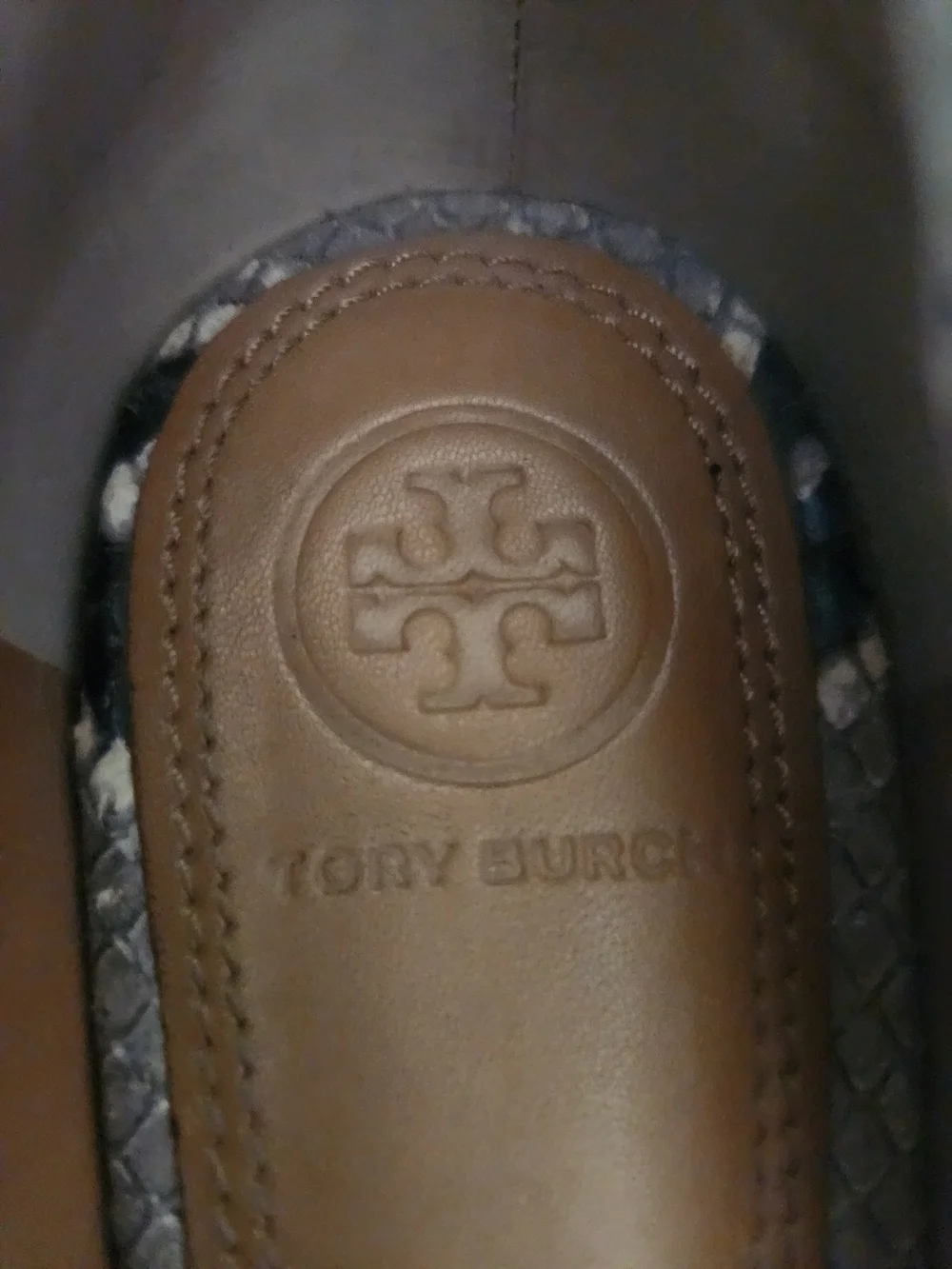 Tory Burch Women's Snake-Print Pointed Toe Pumps in Neutral